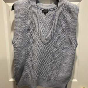 Dynamite Light Blue V-Neck Sweater Vest